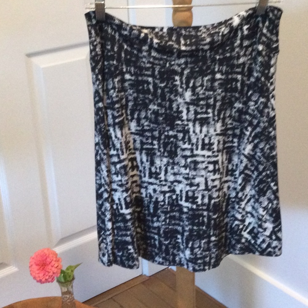 Abstract Black and White Women's Skirt from Salaam